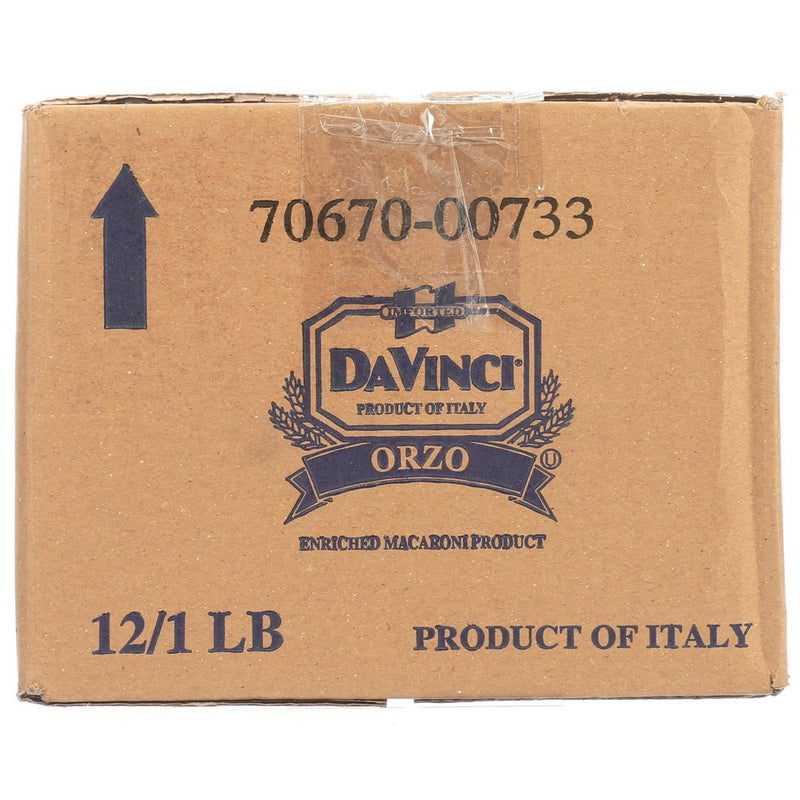 Davinci Pasta Orzo - 16 Ounce,  Case of 12