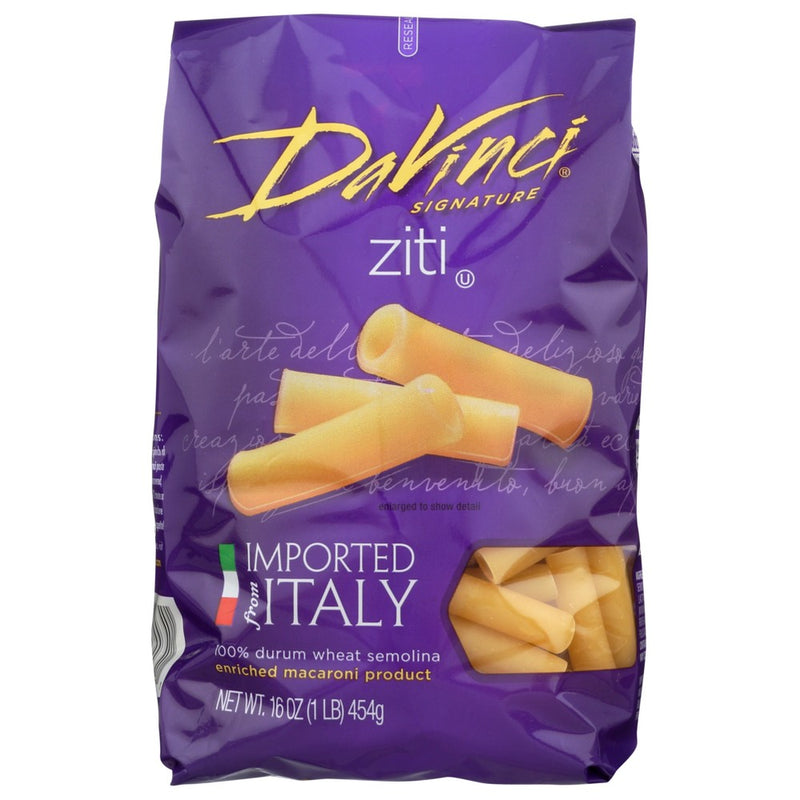 Davinci Pasta Cut Ziti - 16 Ounce, Case of 12