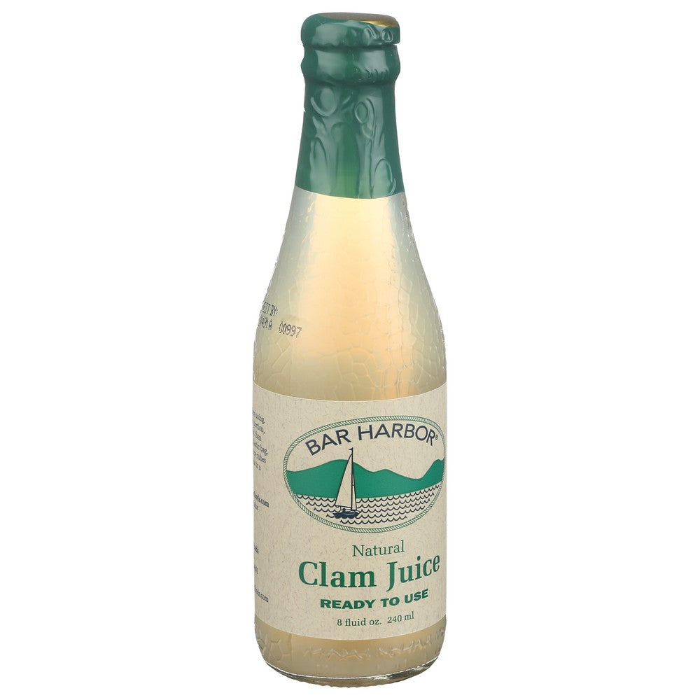 Bar Harbor® Bh00092, Bar Harbor Pure, All Natural Clam Juice, 8 Fl.Oz. Bottle,  Case of 12