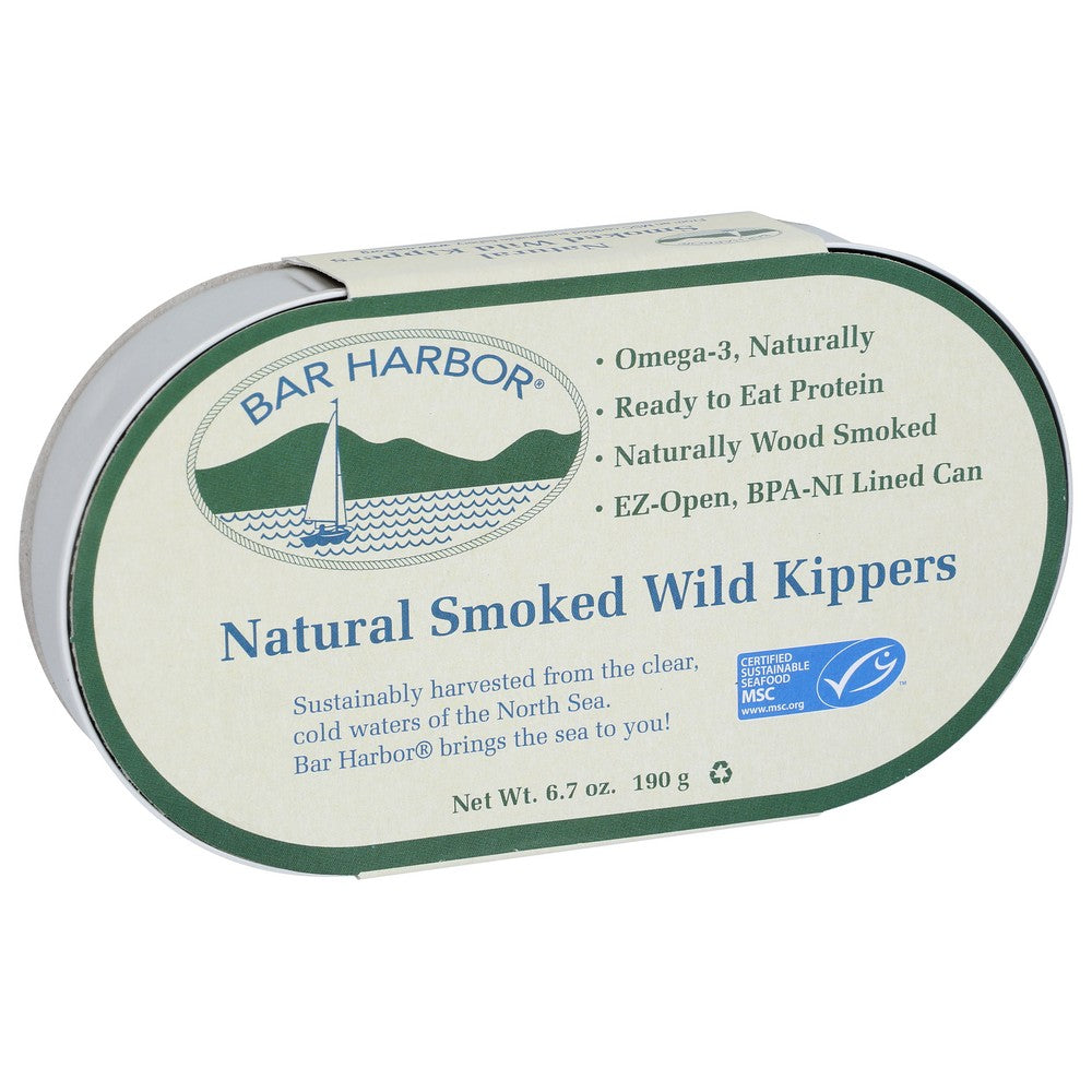 Bar Harbor® Bh00118, Bar Harbor All Natural Smoked Wild Kippers, 6.7 Oz. Can,  Case of 12