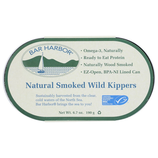 Bar Harbor® Bh00118, Bar Harbor All Natural Smoked Wild Kippers, 6.7 Oz. Can,  Case of 12