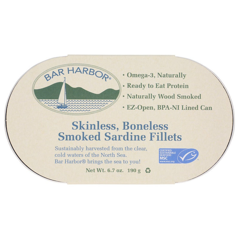 Bar Harbor Sardine Fillet Smkd Sbnls - 7 Ounce, Case of 12