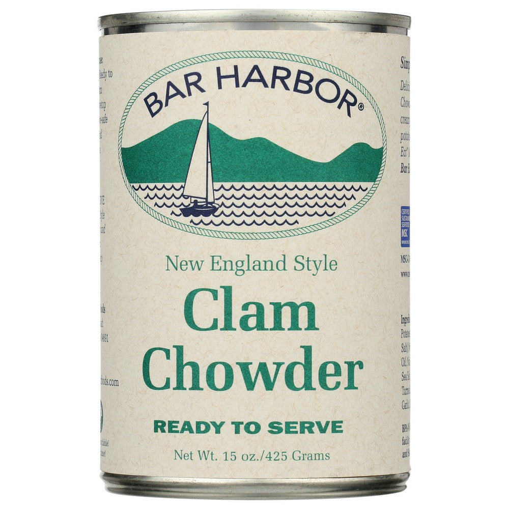 Bar Harbor® Bh00203,  New England Style Clam Chowder 15 Ounce,  Case of 6