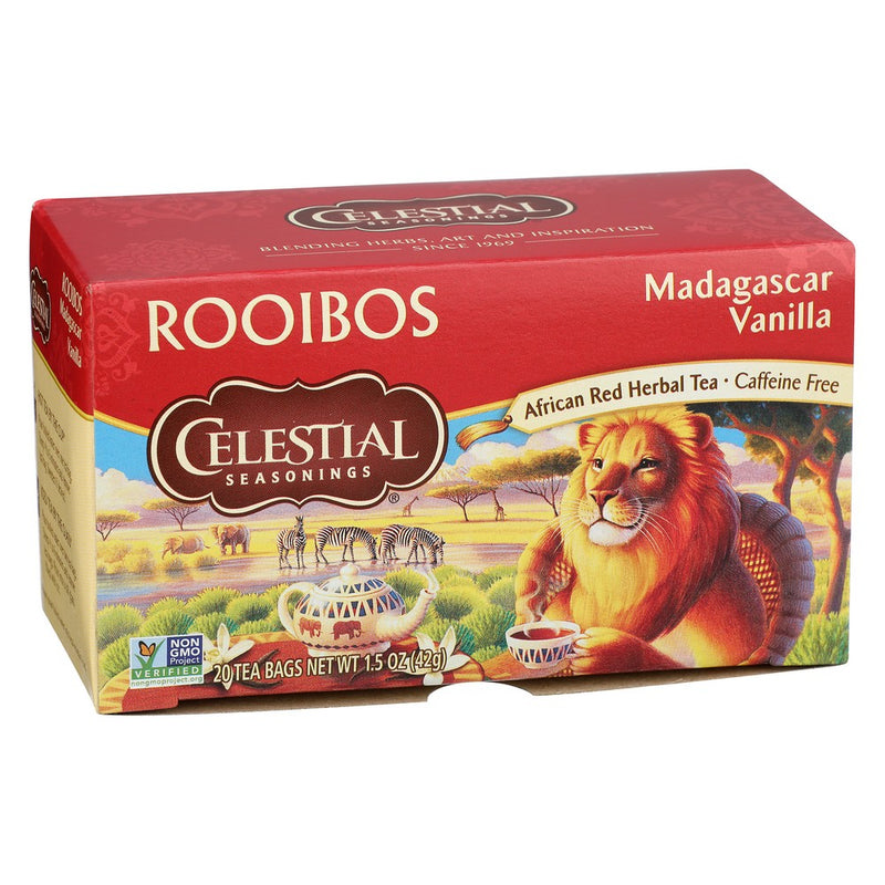 Celestial Seasonings Tea Red Madagascar Van - 20 Bag, Case of 6