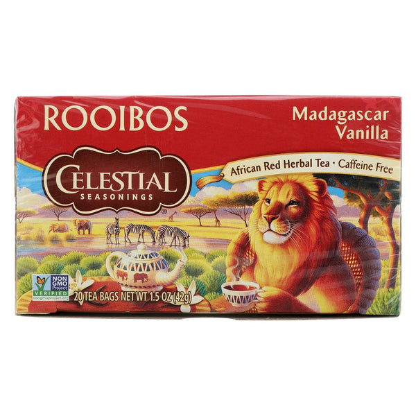 Celestial Seasonings Tea Red Madagascar Van - 20 Bag, Case of 6