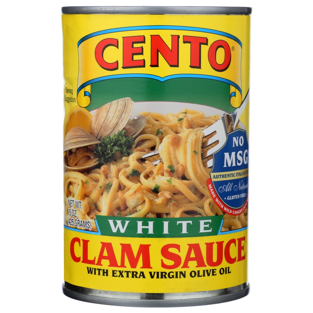 Cento Sauce Clam White - 15 Ounce,  Case of 12