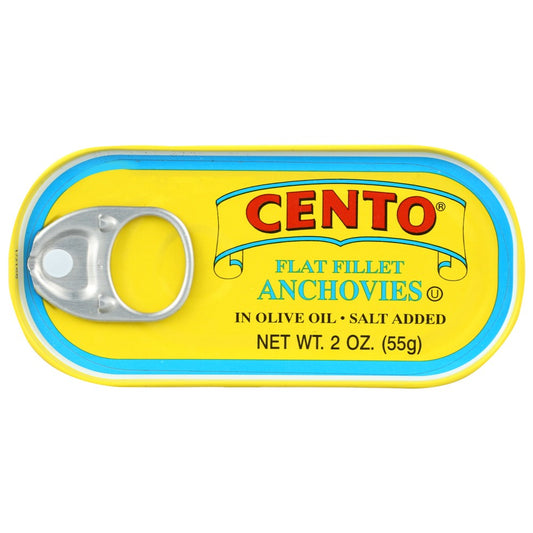 Cento , Cento Fish, Flat Fillet Anchovies, 2 Oz. ,  Case of 25