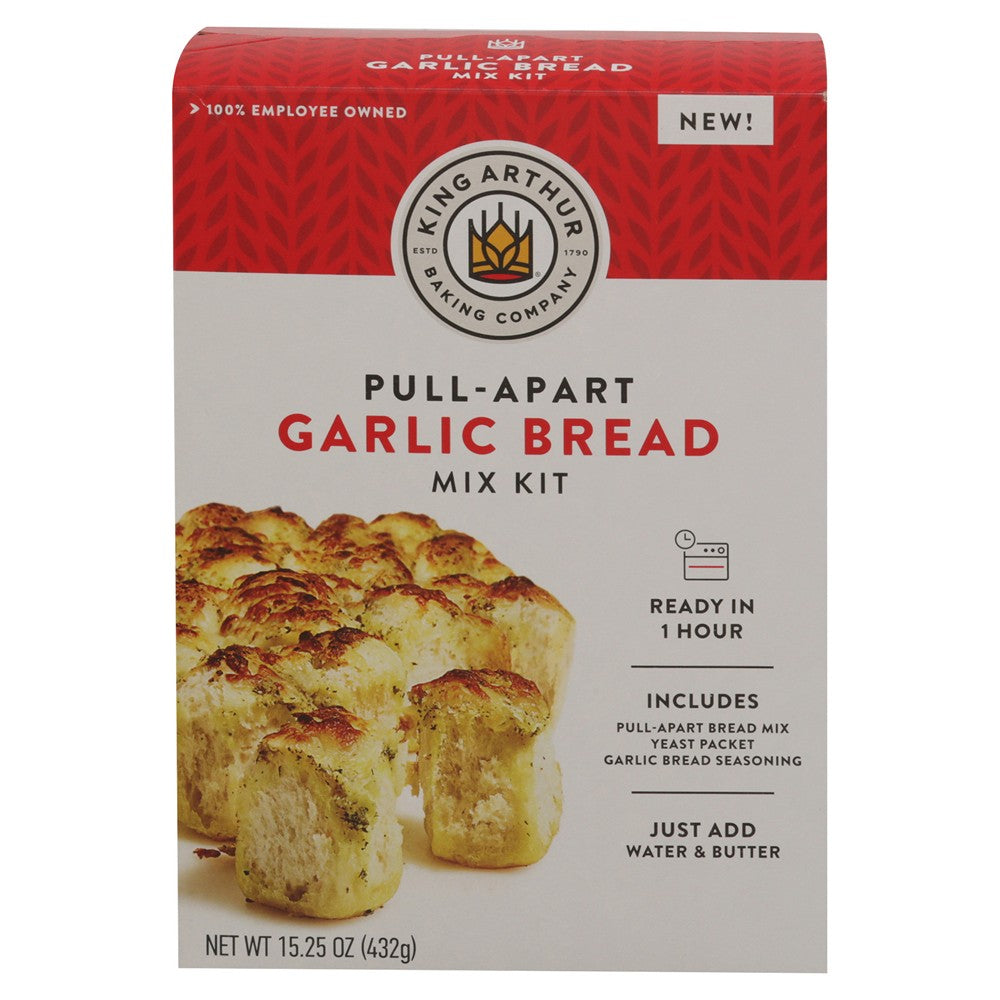 King Arthur Baking Company - Mix Kit Garlic Bread - Case of 6-15.25 OZ