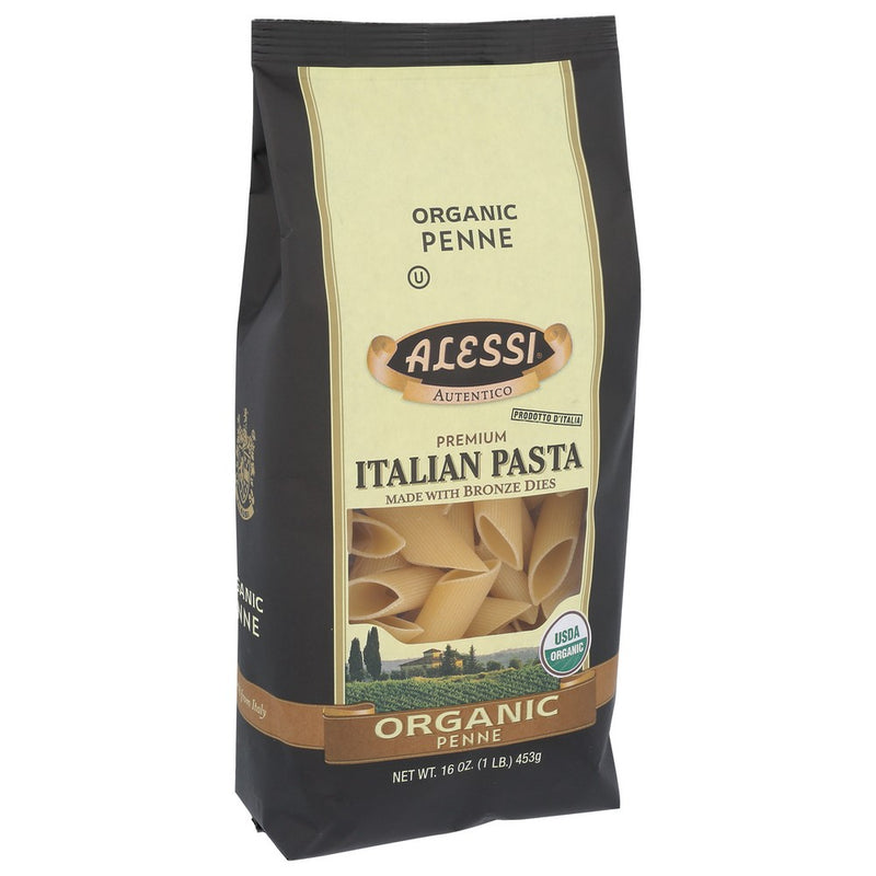 Alessi Pasta Penne Organic - 16 Ounce, Case of 6