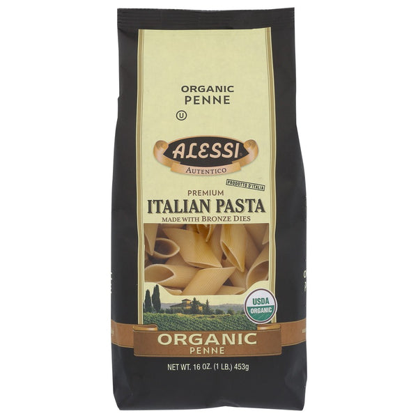 Alessi Pasta Penne Organic - 16 Ounce, Case of 6