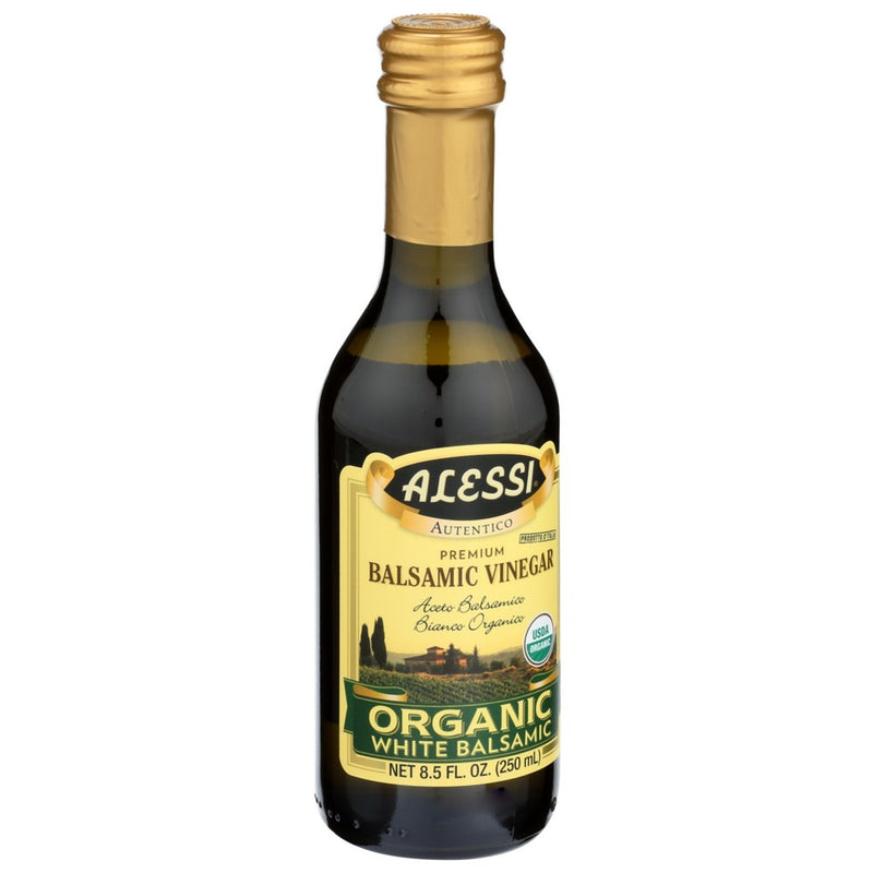 Alessi Vinegar Balsamic White Organic - 9 Ounce, Case of 6