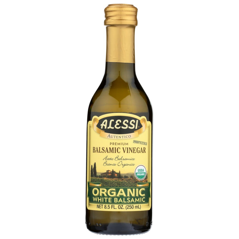 Alessi Vinegar Balsamic White Organic - 9 Ounce, Case of 6