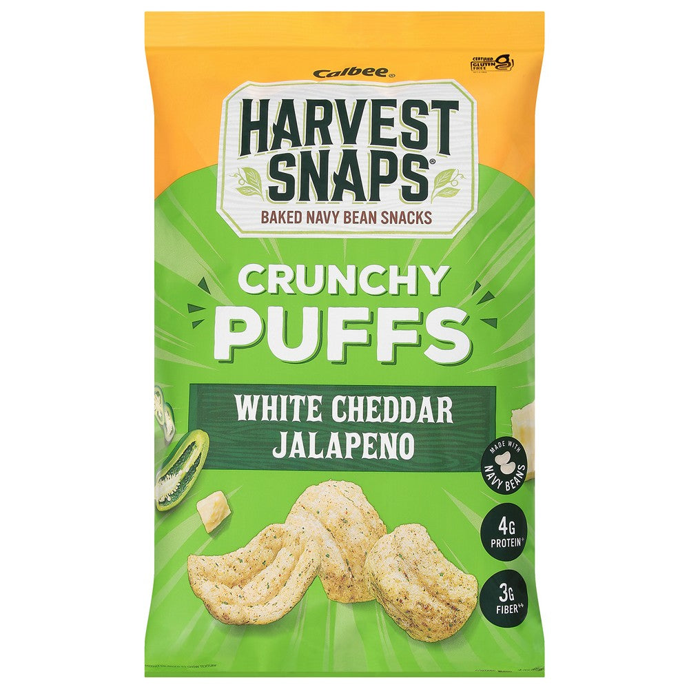 Harvest Snaps - Crnchy Puff Wht Chd Jalap - Case of 6-4.2 OZ