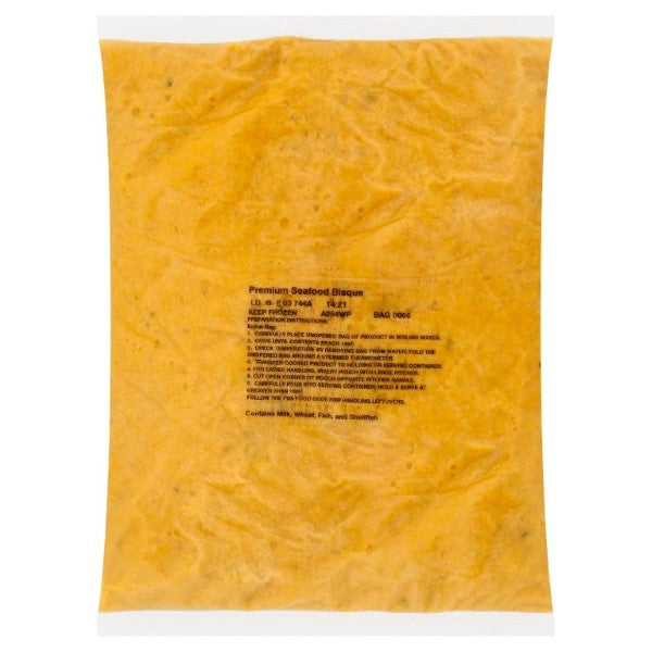 True Soups Seafood Bisque 16 Pound Each - 1 Per Case