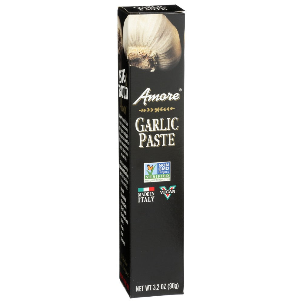 Amore Vegan Garlic Paste In A Tube - Non GMO Certified and Made In Italy  3.2 Ounce (Pack of 12)