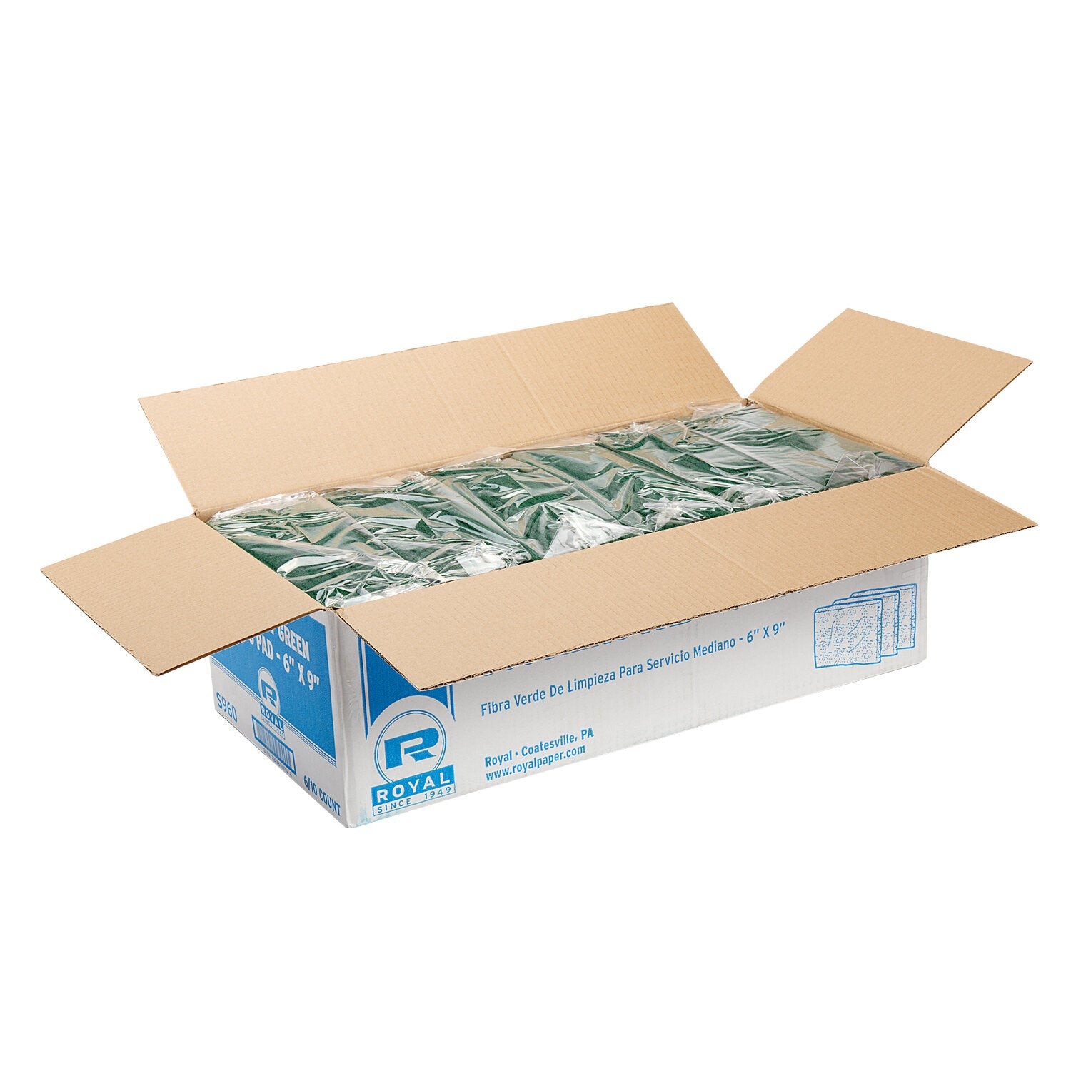 Medium Duty Green Scouring Pad   Pkd 6/10