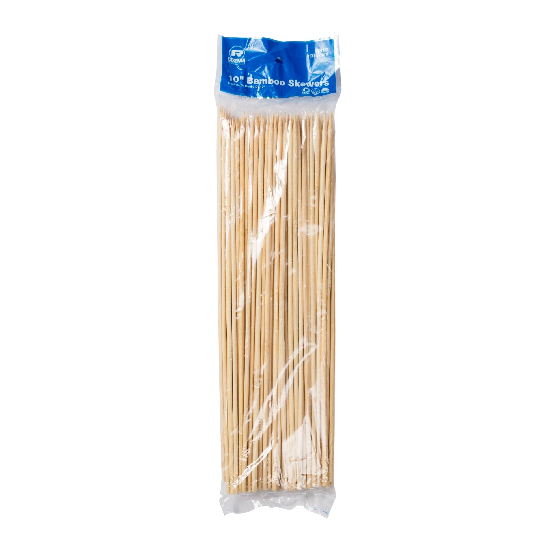 10" Bamboo Skewer   Pkd 12/10/100