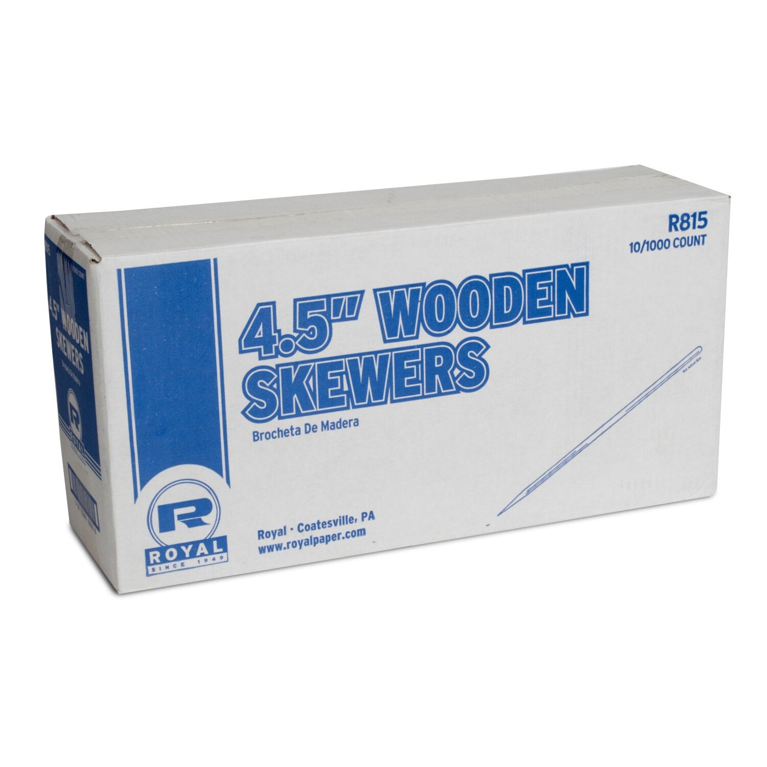 4 1/2" Wood Skewers   Pkd 10/1000