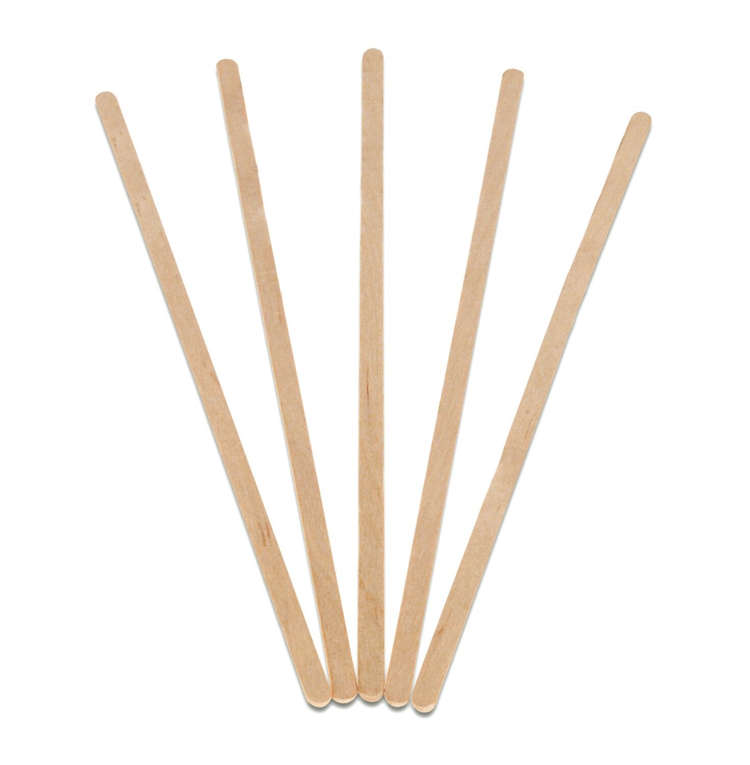 7 1/2" Wood Coffee Stirrers  10 Paclks Of 500 Per Case