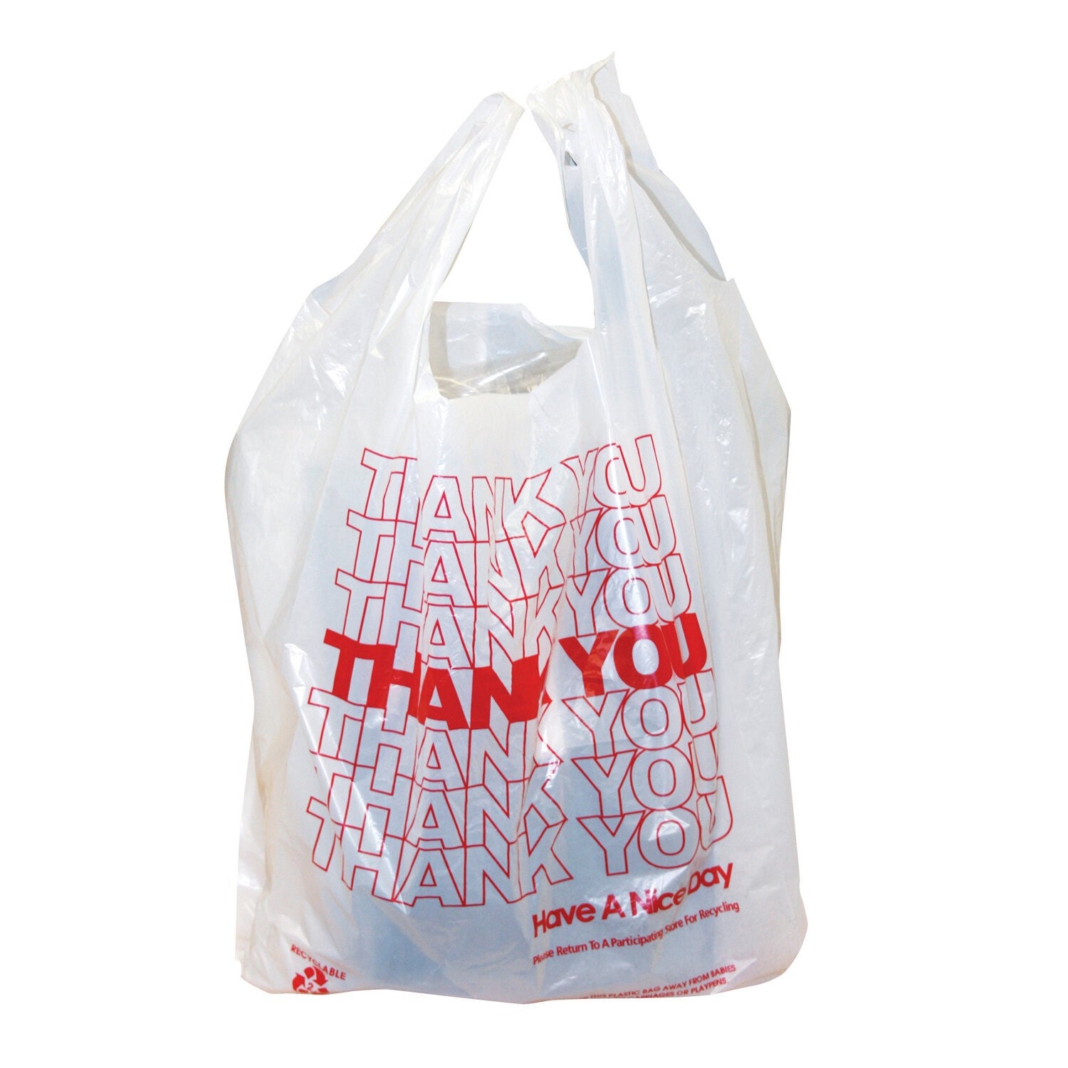 Thank You Bag 1/6 Pkd 1/1000 11.5" X 6.5" X 21" 12Mic