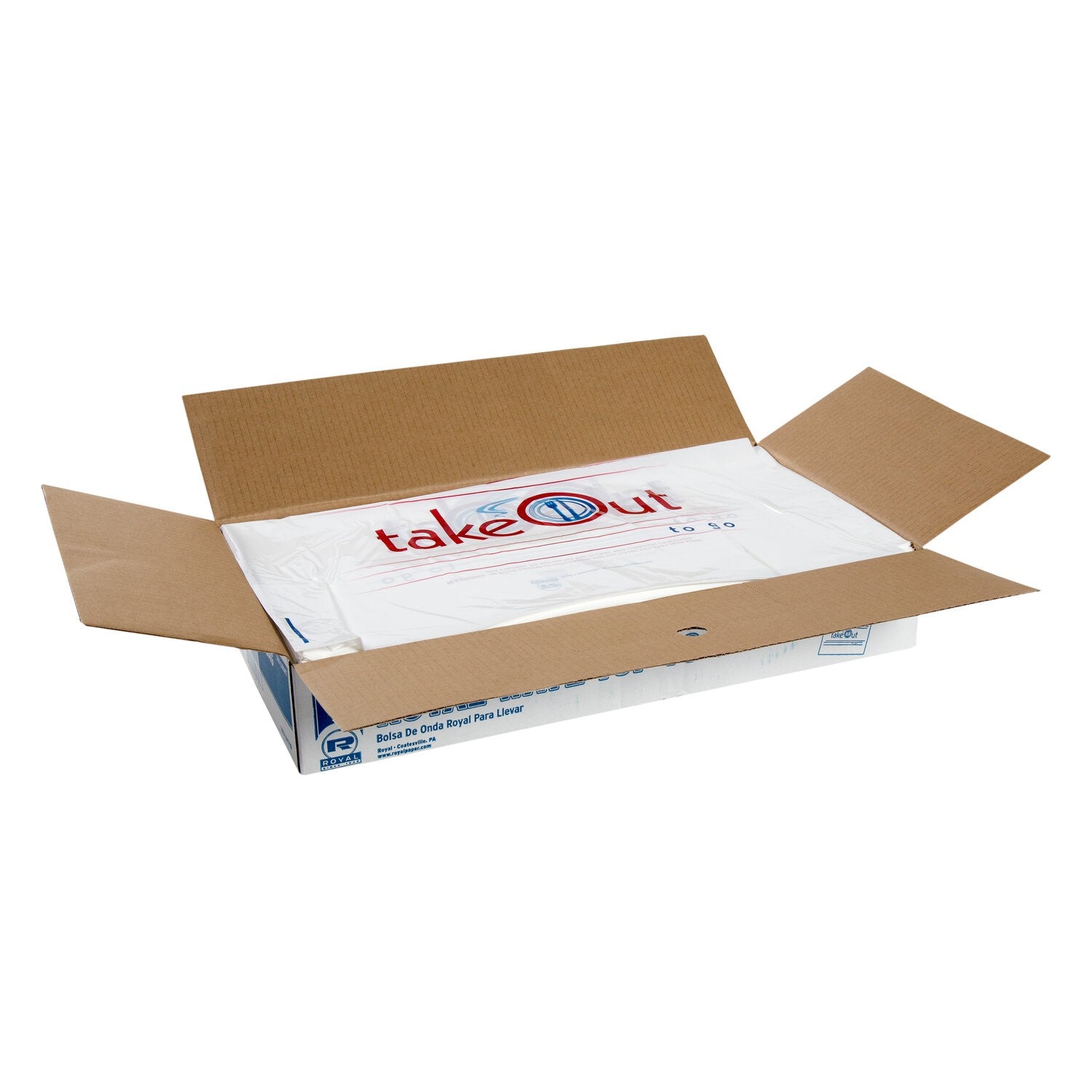 Royal Wave Top Togo Bag 19" X 19" X 9.5" 30Mic Pkd 500