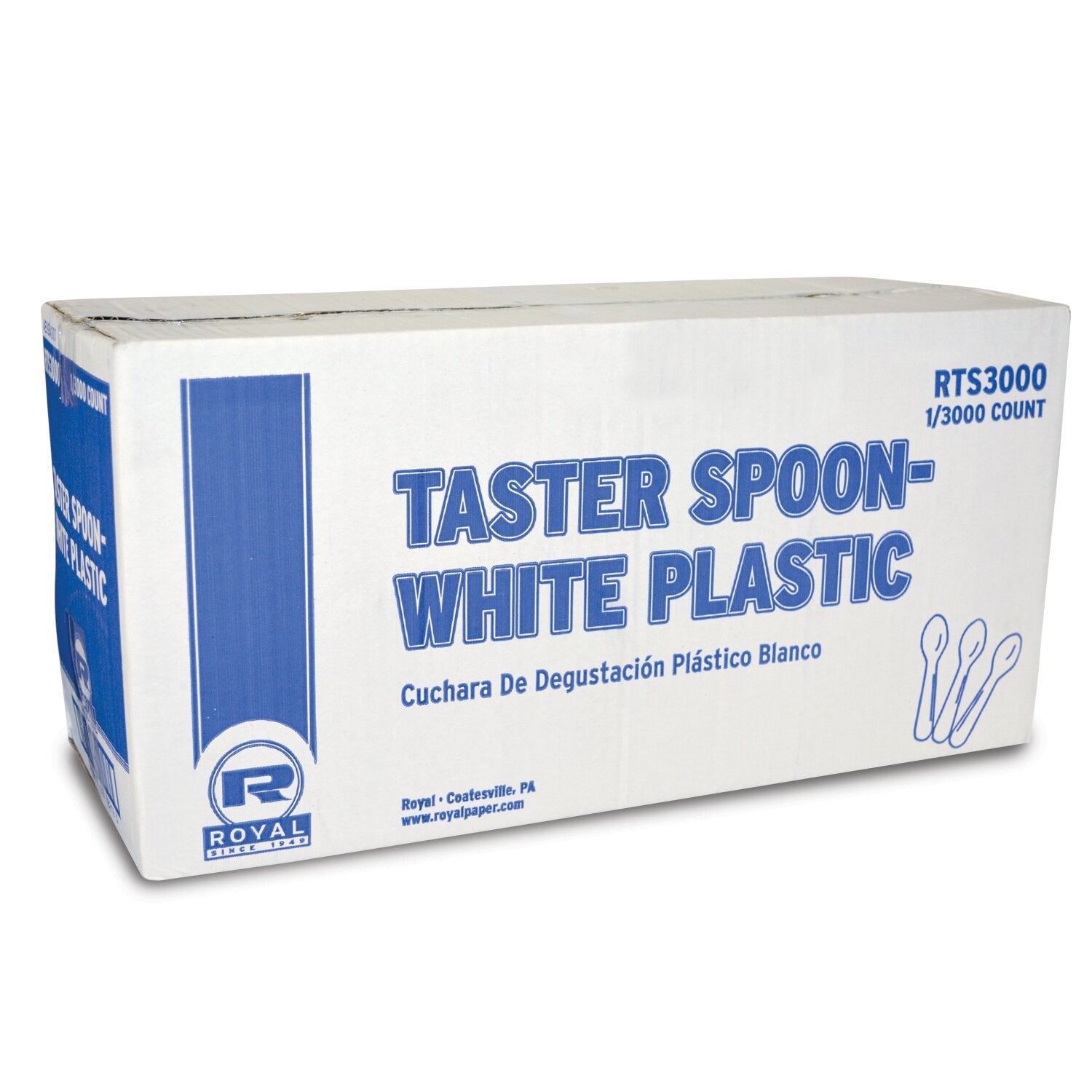 Taster Spoon White Plastic Pkd 1/3000