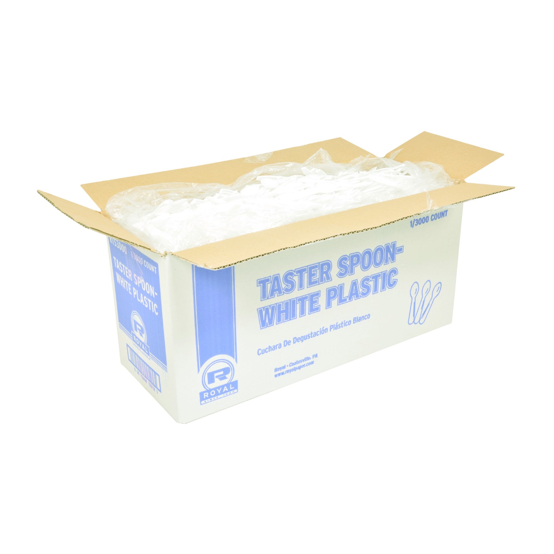 Taster Spoon White Plastic Pkd 1/3000