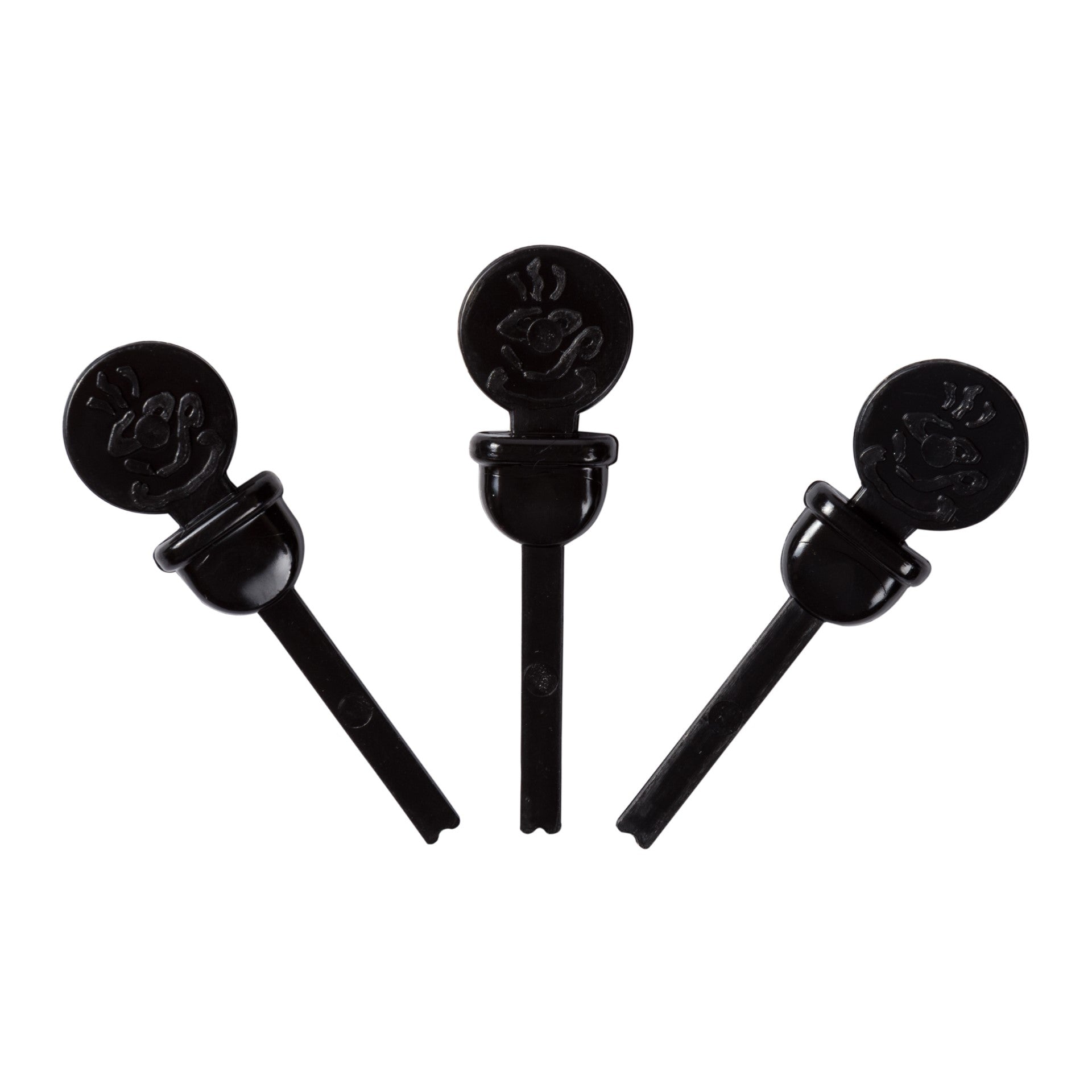 Circle Beverage Plug - Black; Pkd 5/400