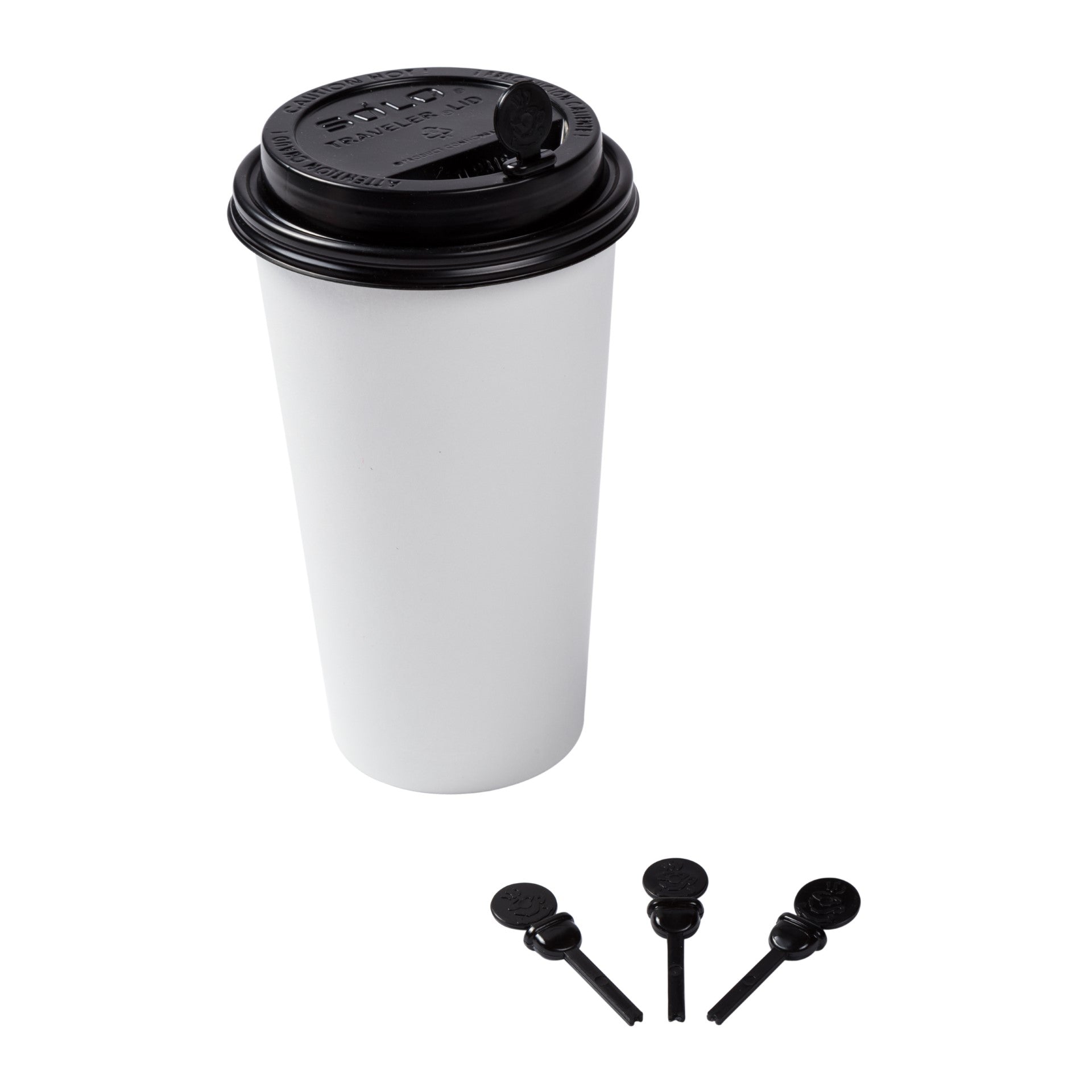 Circle Beverage Plug - Black; Pkd 5/400