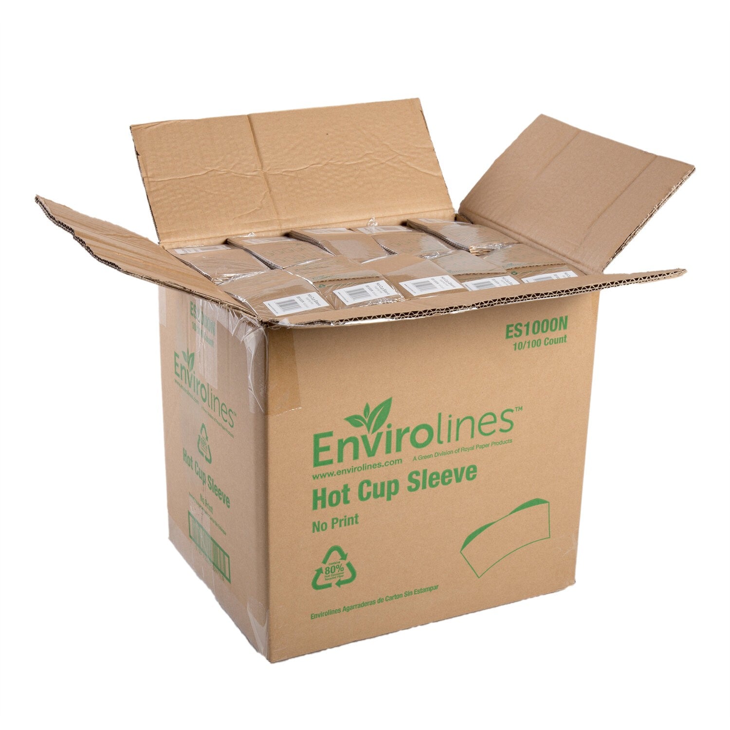Envirolines Hot Cup Sleeve Kraft  No Print