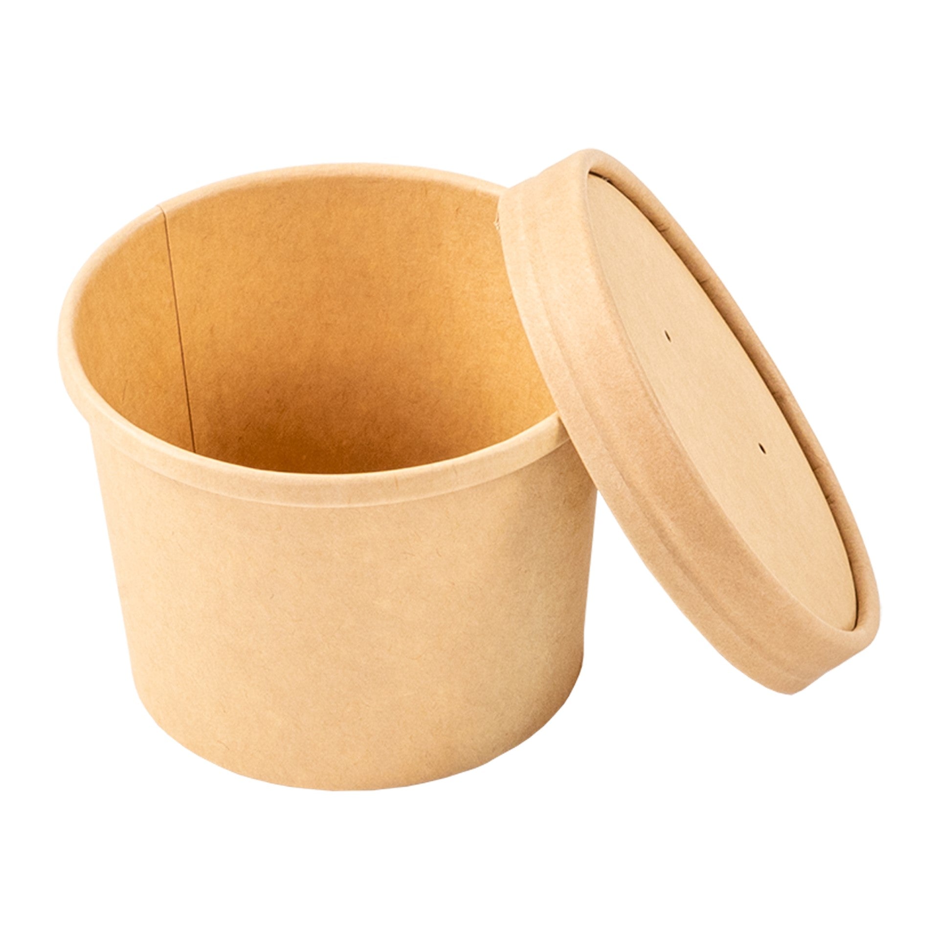 12Oz Kraft Paper Food Container And Lid Combo