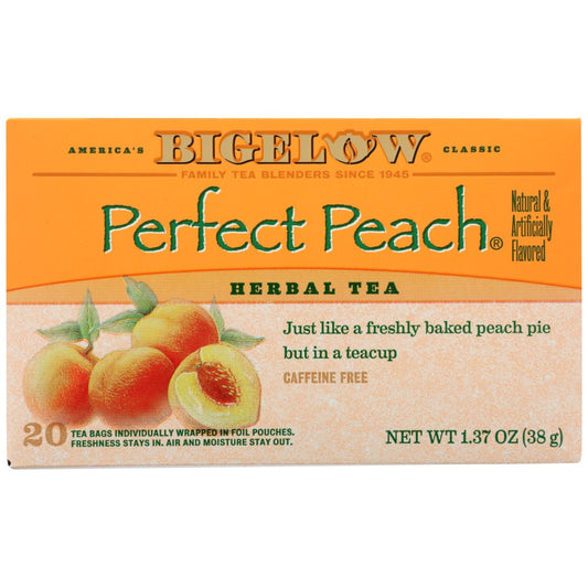 Bigelow® , Perfect Peach Tea Bag 1.37 Ounce,  Case of 6