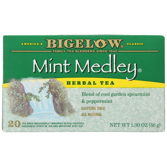 Bigelow® 10028, Bigelow Tea Herbal Tea, Mint Medley, 20 Tea Bags,  Case of 6