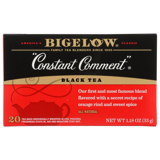 Bigelow 00105, Bigelow Tea Premium Tea, Constant Comment, 20 Tea Bags,  Case of 6