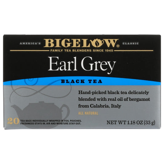 Bigelow 00123, Bigelow Tea Premium Tea, Earl Gray, 20 Tea Bags,  Case of 6