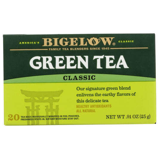 Bigelow 00847, Bigelow Tea Premium Tea Classic, Green Tea, 20 Tea Bags,  Case of 6