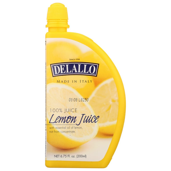 Delallo Juice Lemon - 7 Ounce,  Case of 12