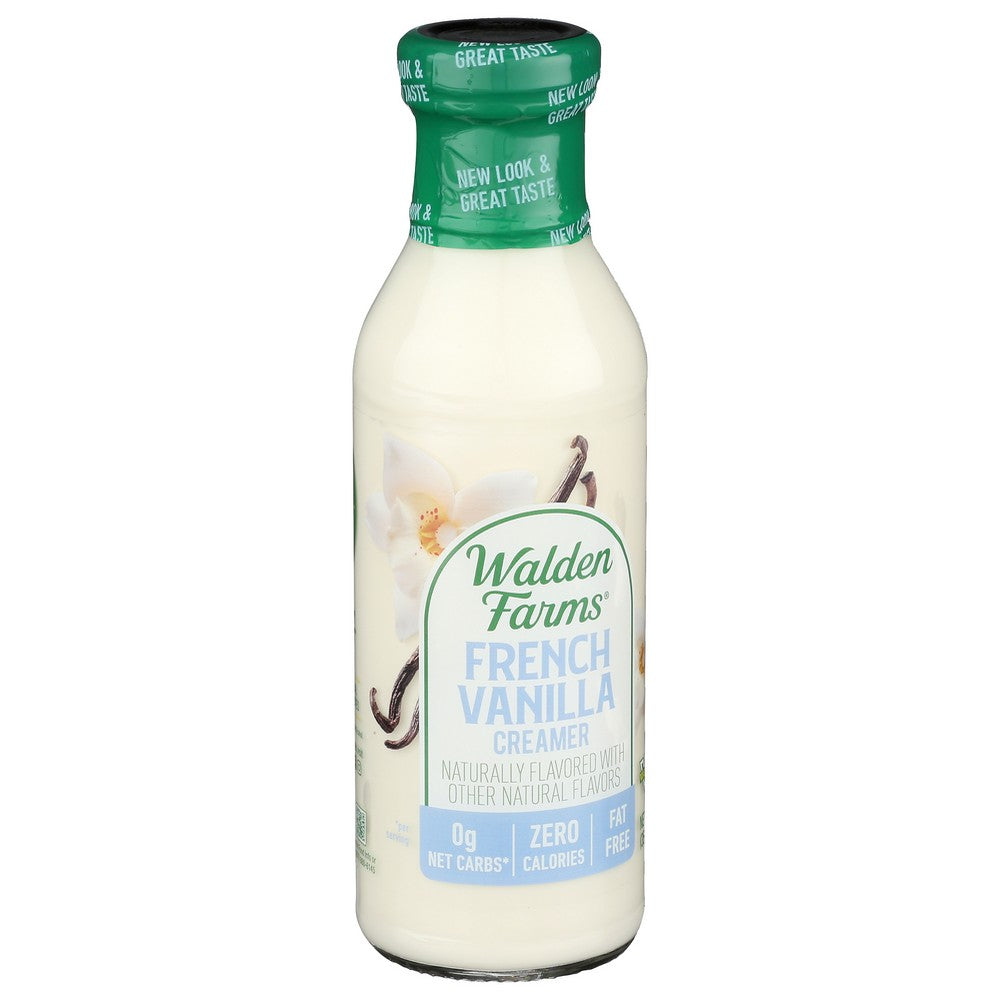 Walden Farms 10028, Walden Farms Coffee Creamer, French Vanilla, 12 Fl. Oz.,  Case of 6