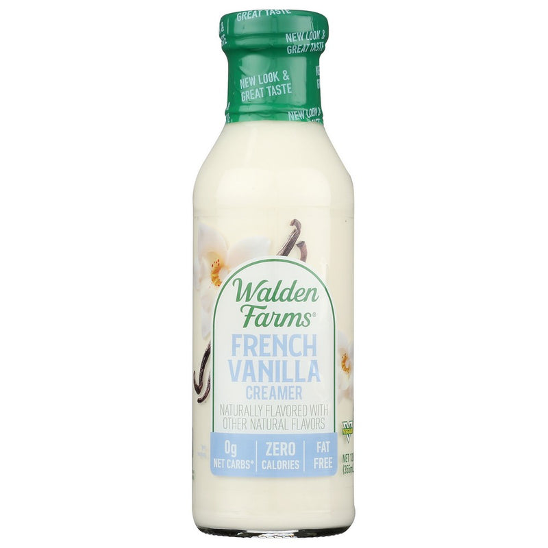 Walden Farms 10028, Walden Farms Coffee Creamer, French Vanilla, 12 Fl. Oz.,  Case of 6