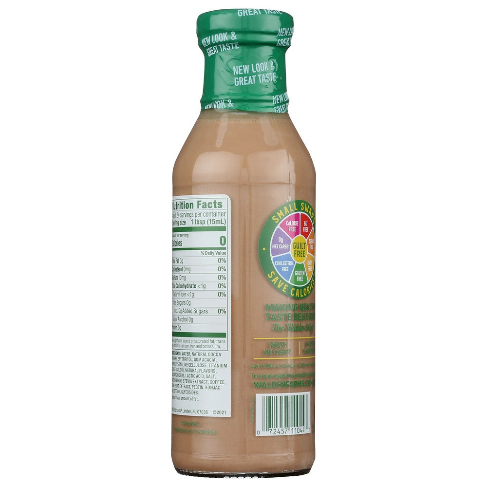 Walden Farms 10028, Walden Farms Coffee Creamer, Mocha, 12 Fl. Oz.,  Case of 6