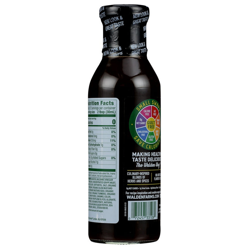 Walden Farms Drssng Cf Balsamic - 12 FL,  Case of 6