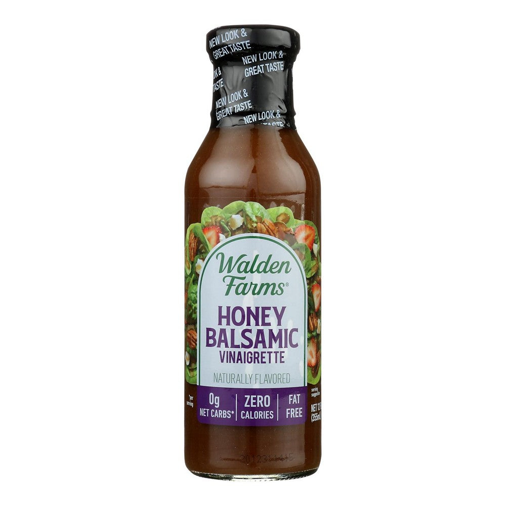 Walden Farms Calorie Free Honey Balsamic Vinaigrette - Case of 6 - 12 FZ