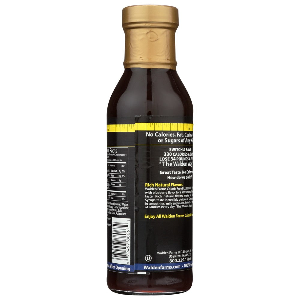 Walden Farms Syrup Cf Blubry - 12 Fluid Ounce,  Case of 6