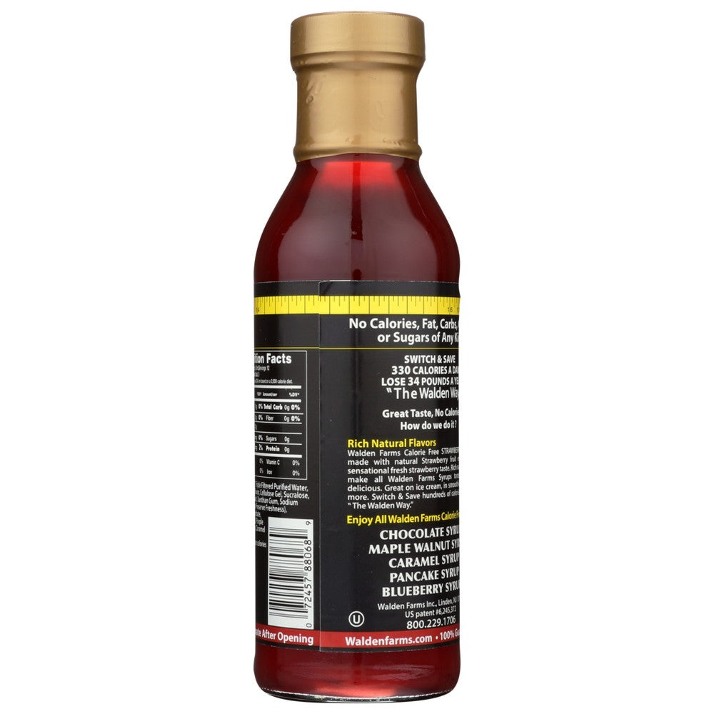 Walden Farms Syrup Cf Strwbry - 12 Fluid Ounce,  Case of 6