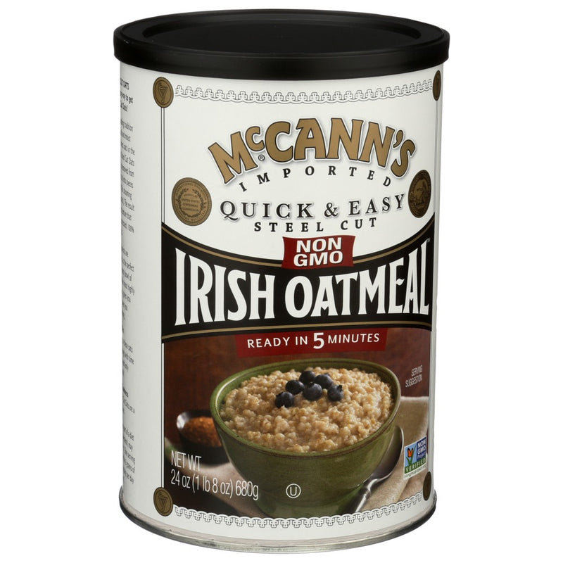 Mccann Oatmeal Qck&easy Steel Cnstr - 24 Ounce, Case of 12