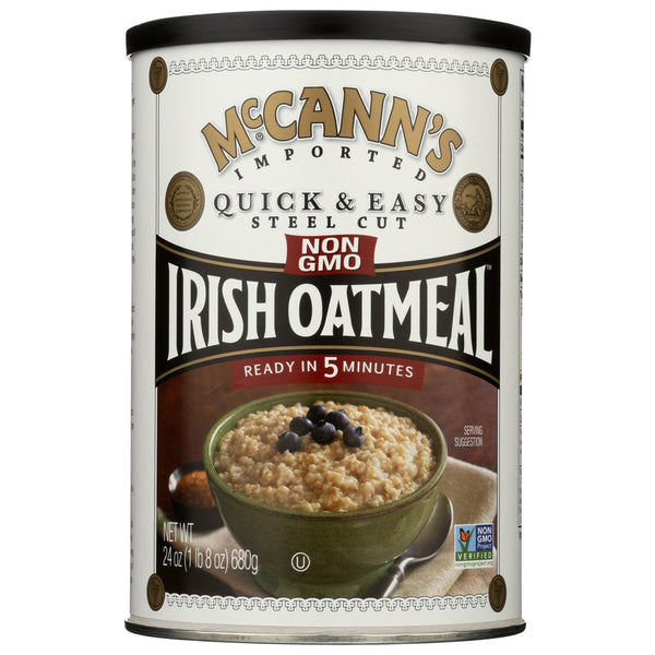 Mccann Oatmeal Qck&easy Steel Cnstr - 24 Ounce, Case of 12