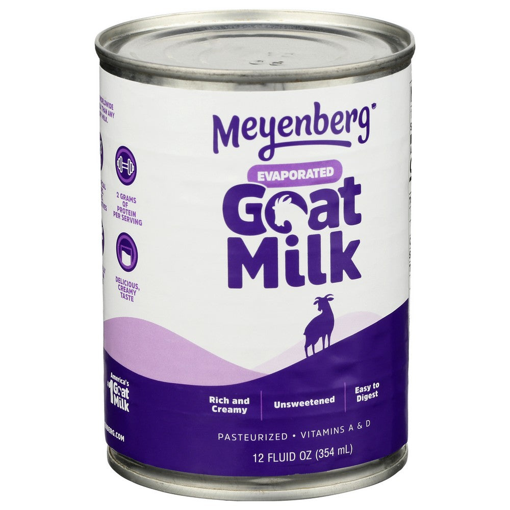 Meyenberg® 110 Or 210, Pasteurized Evaporated Goat Milk 12 Fluid Ounce,  Case of 12