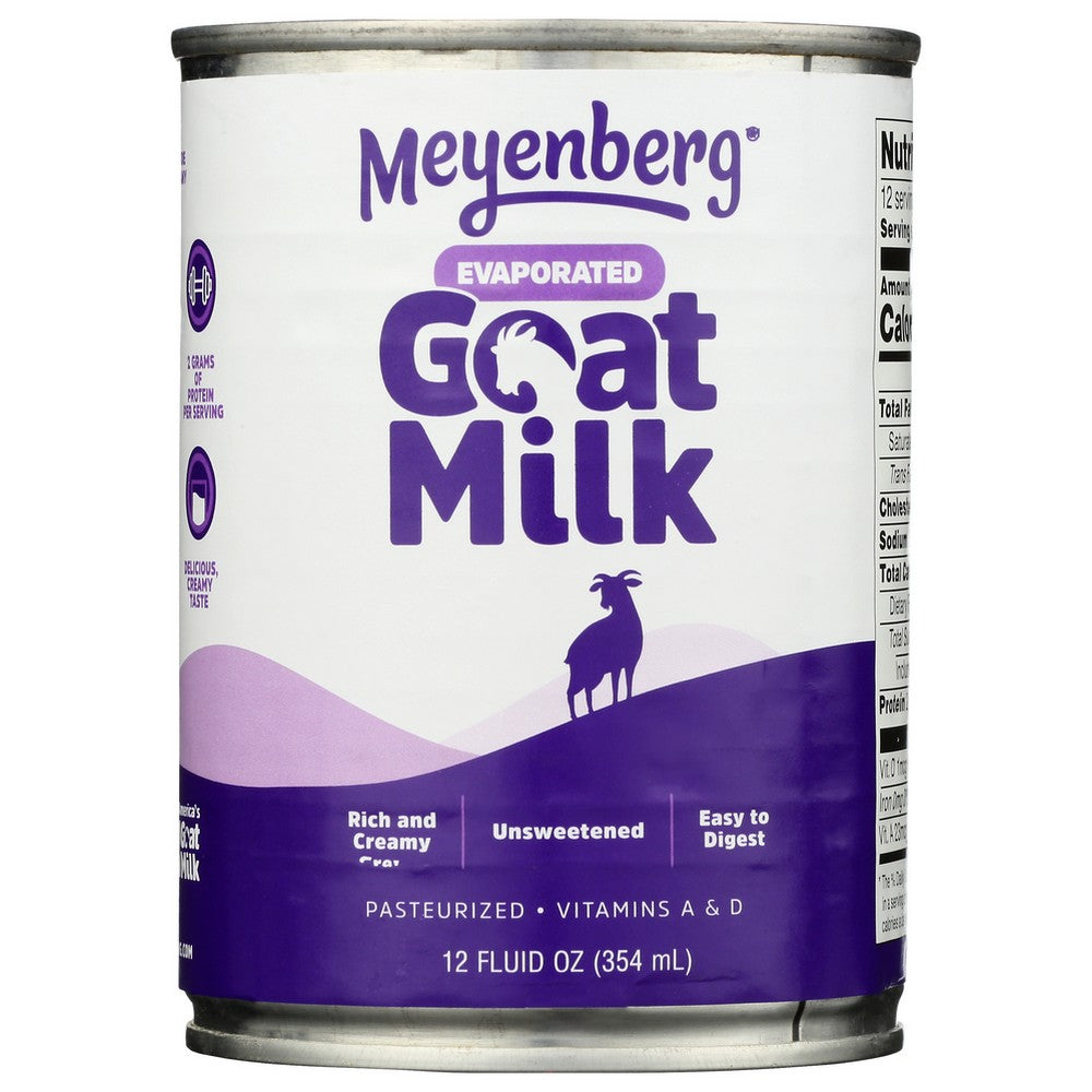 Meyenberg® 110 Or 210, Pasteurized Evaporated Goat Milk 12 Fluid Ounce,  Case of 12