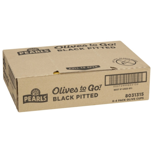 Musco Olives Cup Black Pitted 4.8 Ounce Size - 6 Per Case