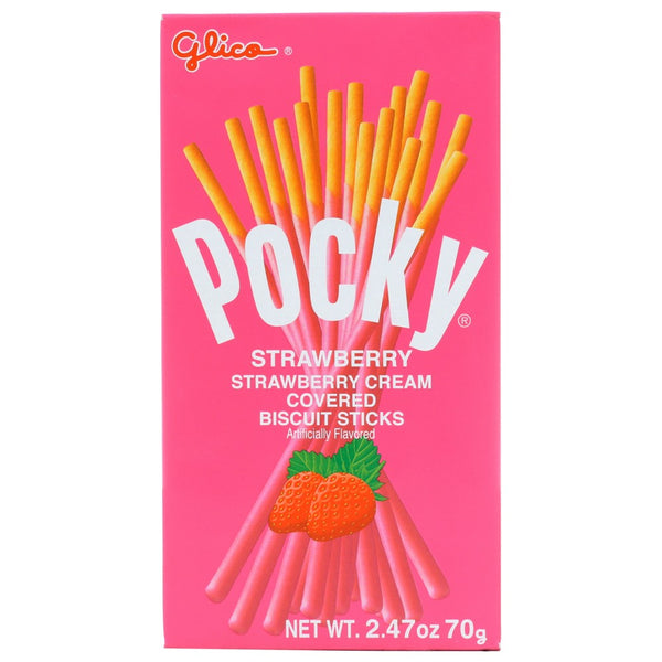 Glico Snack Pocky Strawberry Thai - 2 Ounce, Case of 10